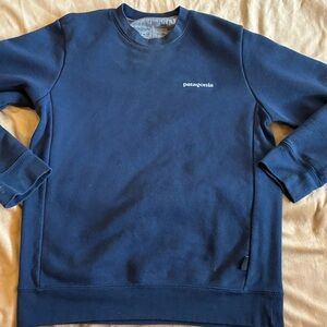 Patagonia Men's Navy Crewneck Sweatshirt Xsmall
